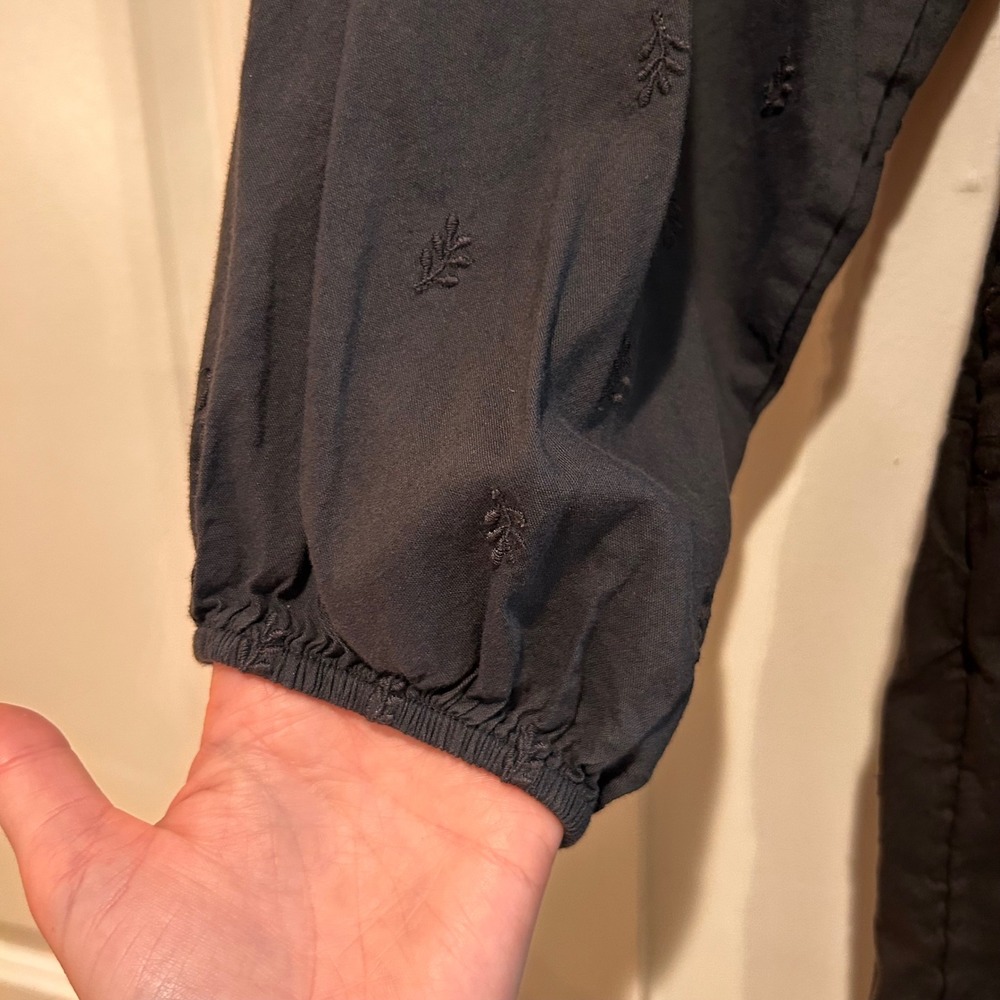 Old Navy Womens Tiered Midi Dress Medium Dark Cottagecore Prairie Boho Peasant - Picture 5 of 12